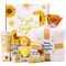 Mother's Day Gift - Sunflower Gift Box for Women, 9-in-1 Sunshine Luxury Self Care Package with Blanket, Tumbler, Candle, Bath Bomb, Plush & More, Get Well Soon, Birthday Day Gifts